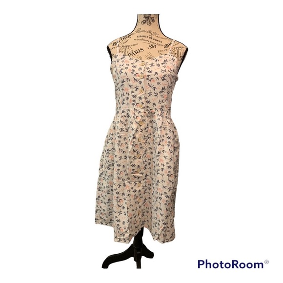 LC Waikiki Spaghetti Strap Button Down Summer Dress - Picture 3 of 12